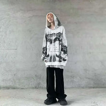 Load image into Gallery viewer, Tie Dye Gothic Smile Hoodie - 2 / XXL
