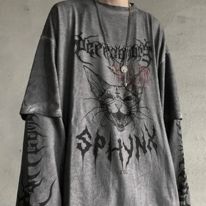 Tie Dye Gothic Smile Hoodie - 3 / L