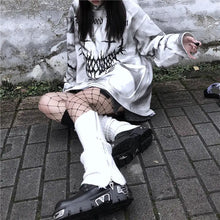 Load image into Gallery viewer, Tie Dye Gothic Smile Hoodie