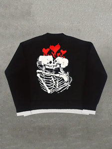 Till Death Do Us Part Letter Print Sweater - customized
