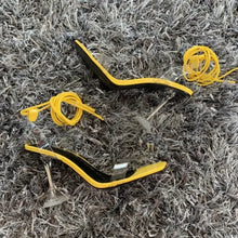 Load image into Gallery viewer, Transparent Ankle Cross Strap High Heel Shoes - JBG-JCD