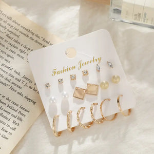 Trendy Exquisite Earrings Set - LY50517