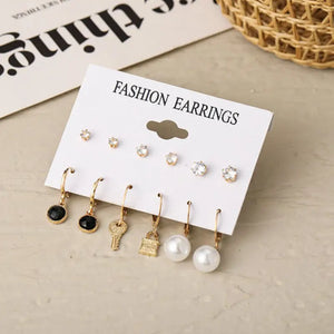 Trendy Exquisite Earrings Set - LY53441
