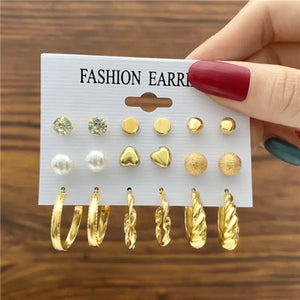Trendy Exquisite Earrings Set - LY54185