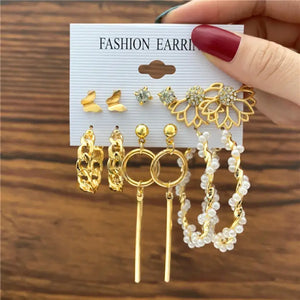 Trendy Exquisite Earrings Set - LY54191