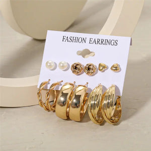 Trendy Exquisite Earrings Set - LY54198
