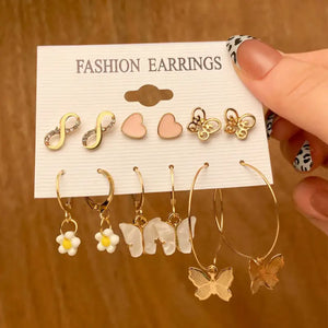 Trendy Exquisite Earrings Set - LY54423