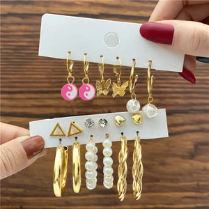 Trendy Exquisite Earrings Set - LY54424