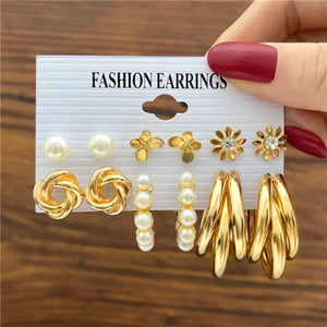 Trendy Exquisite Earrings Set - LY5464301