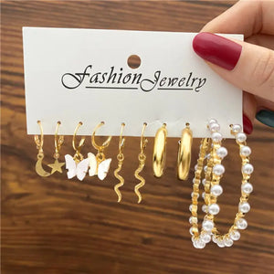 Trendy Exquisite Earrings Set - LY54730