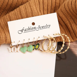 Trendy Exquisite Earrings Set - LY54812