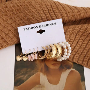 Trendy Exquisite Earrings Set - LY54906