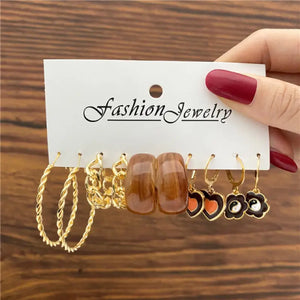 Trendy Exquisite Earrings Set - LY54956