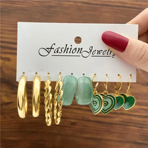 Trendy Exquisite Earrings Set - LY54957