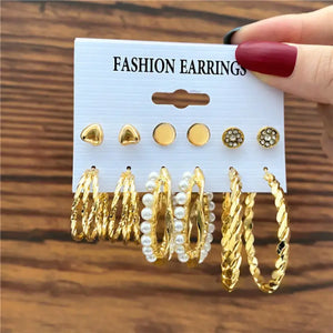 Trendy Exquisite Earrings Set - LY55145