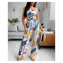 Load image into Gallery viewer, Tropical Print Tank Top &amp; Pocket Design Pants Set