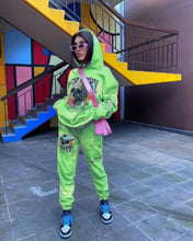 Load image into Gallery viewer, Two-pieces Casual Street Hip-hop Skull Print Hooded Set