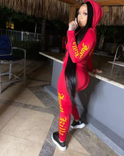 Load image into Gallery viewer, Two-pieces Sporty Letter Print Women Pants Set