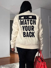 Load image into Gallery viewer, Varsity Baseball Cropped Cyber Y2K Jacket