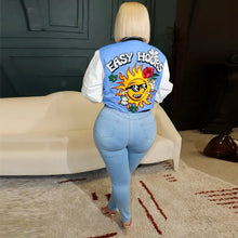 Load image into Gallery viewer, Varsity Baseball Cropped Y2k Jacket