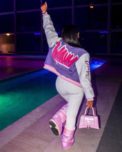 Load image into Gallery viewer, Varsity Letterma Y2K Racing Bomber
