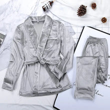 Load image into Gallery viewer, Velvet Warm Long Sleeve Thick Sleepwear Set