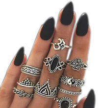 Load image into Gallery viewer, Vintage Bohemia Charm Rings Set - 15