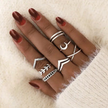 Load image into Gallery viewer, Vintage Bohemia Charm Rings Set - 17