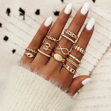 Load image into Gallery viewer, Vintage Bohemia Charm Rings Set - 5