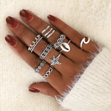 Load image into Gallery viewer, Vintage Bohemia Charm Rings Set - 6