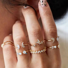 Load image into Gallery viewer, Vintage Bohemia Charm Rings Set - 9
