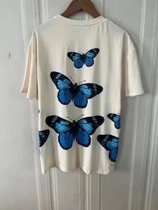 Vintage Butterfly Print Tee - customized