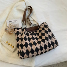 Load image into Gallery viewer, Vintage Luxury PU Leather Shoulder Bag - Coffee