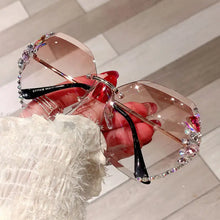 Load image into Gallery viewer, Vintage Rimless Rhinestone Sunglasses - Tea 10 / Other