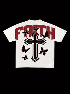 Vintage Y2K Butterfly Print T-Shirt - customized