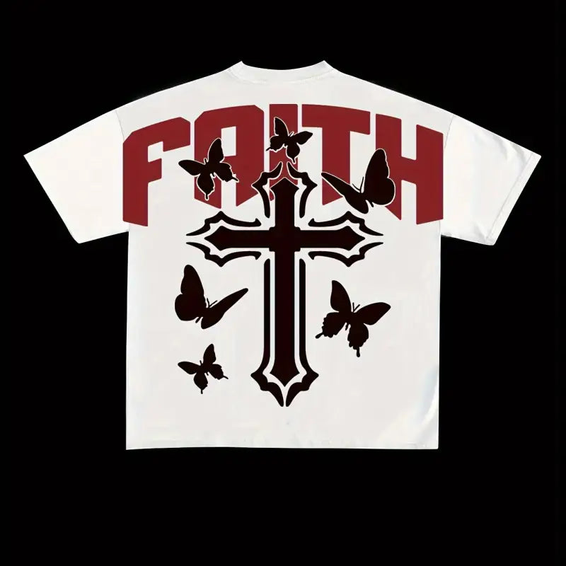 Vintage Y2K Butterfly Print T-Shirt - White / S(4)