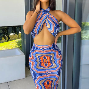 What’s It Gonna Be Skirt Set - Deep Blue / L
