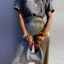 Load image into Gallery viewer, Wide Leg Bicolor High Waist Loose Trousers