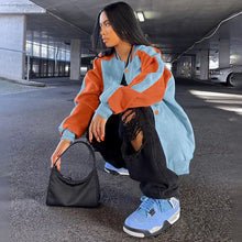 Load image into Gallery viewer, Y2K Cotton Letter Embroidery Baseball Jacket