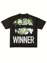 Load image into Gallery viewer, Y2K Letter Print Crew Neck Tee - customized