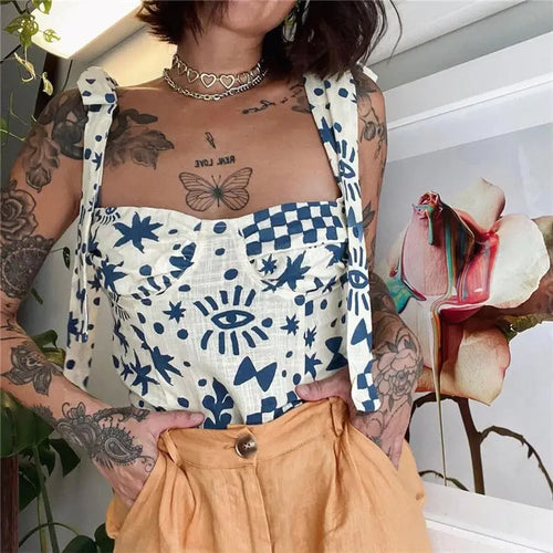 Y2k Natalia Bustier Crop Top