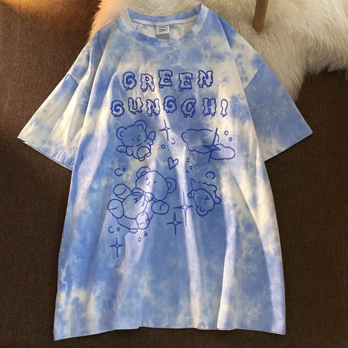 Y2k Tie-Dye Oversized T-shirt