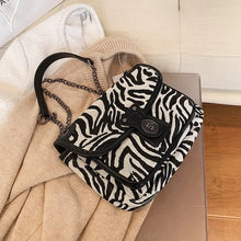 Load image into Gallery viewer, Zebra Pattern Small PU Leather Crossbody Bag