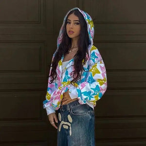 Zip-Up Gothic Punk Hoodie