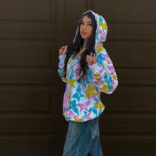Load image into Gallery viewer, Zip-Up Gothic Punk Hoodie