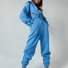 Load image into Gallery viewer, Zipper Drawstring Jacket And Elastic Pencil Pants Suit