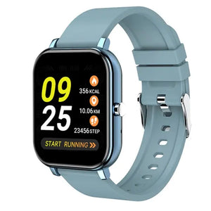 Bluetooth Full Touch Fitness Tracker Smartwatch - Blue