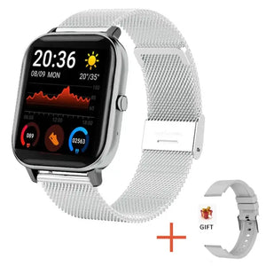 Bluetooth Full Touch Fitness Tracker Smartwatch - Mesh belt