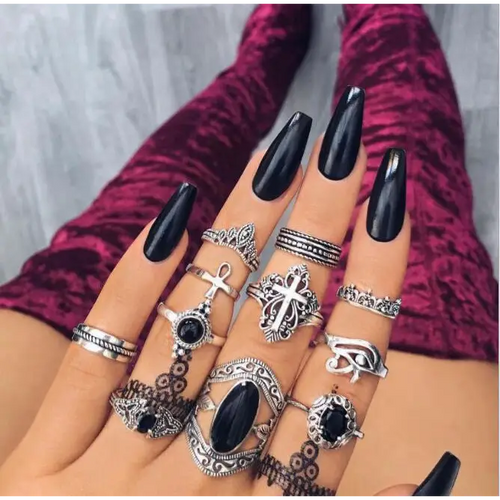 Bohemian Style Bague E-Girl Ring Sets