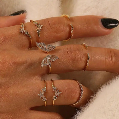 Butterfly Bohemian Style Ring Sets